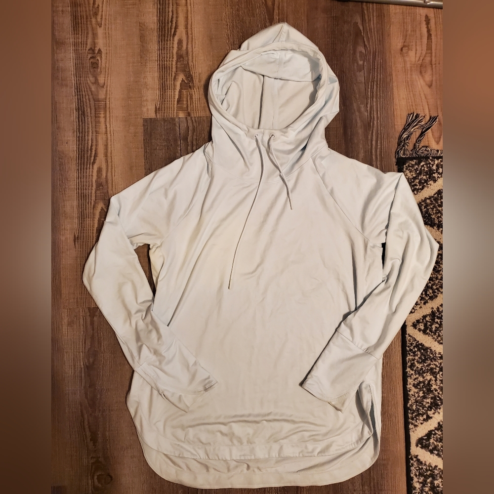 Athleta long sleeve top with hoodie